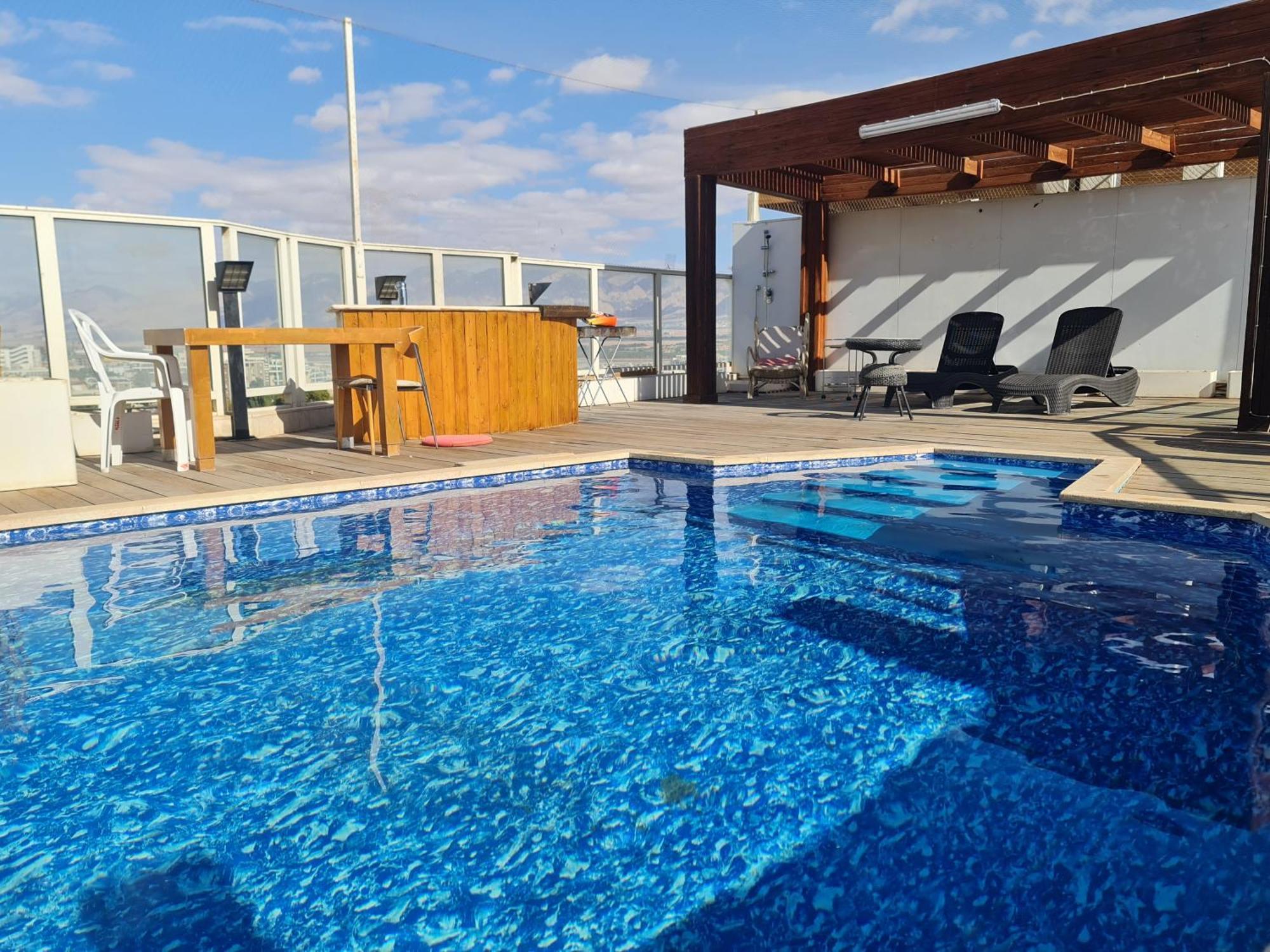 Exclusive Amdar -Residence Luxury Penthause With Privat Roof Pool Near The Sea -Best Sea View Ейлат Екстериор снимка